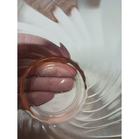 Arcoroc France Rosaline Set of 8 Pink Swirl Glass Dessert Bowls 4.75 In. Vintage - Picture 3 of 6